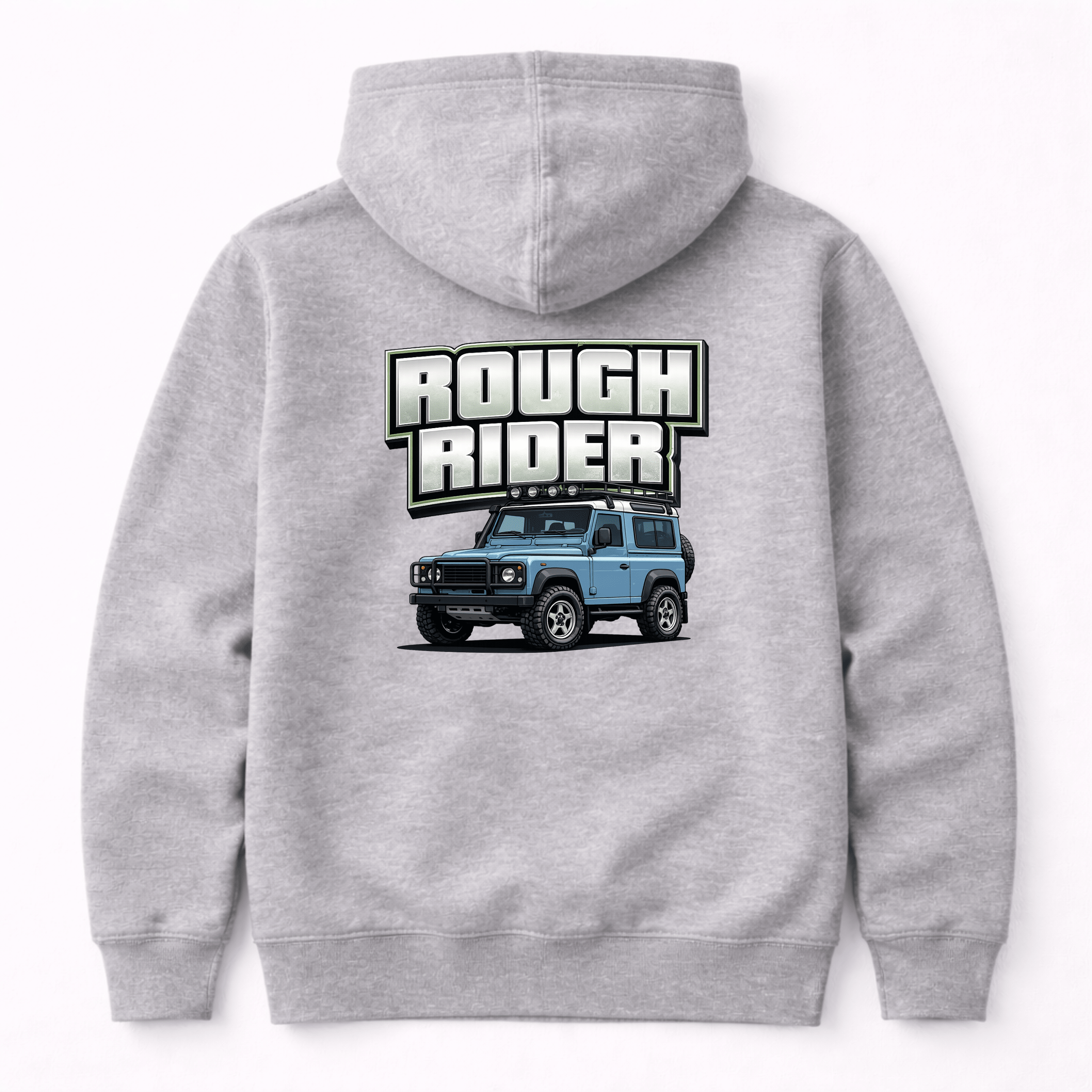Rough Rider Blue Offroad 4x4 Graphic Hoodie by Afterburn UK