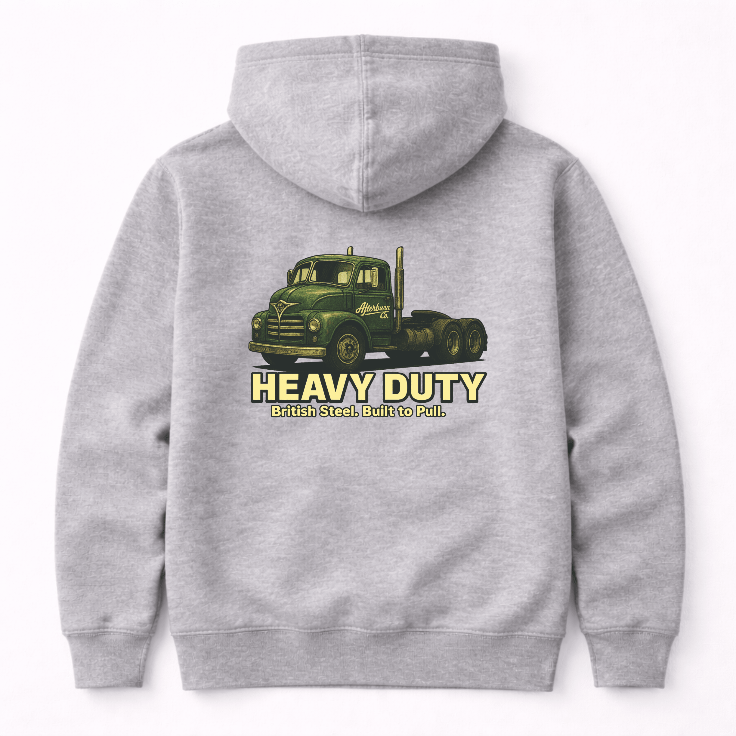 Heavy Duty Classic Tractor Unit HGV Graphic Hoodie by Afterburn UK