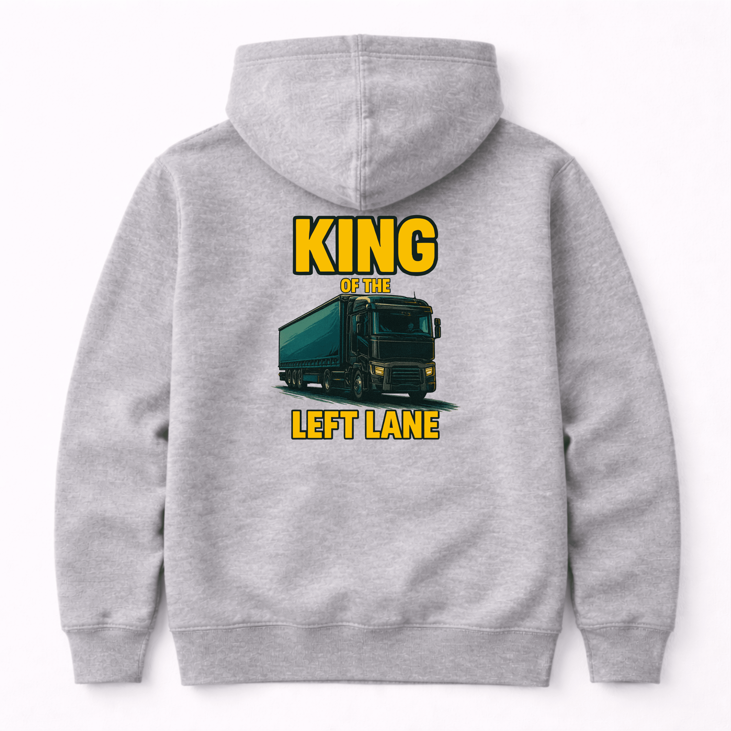 King of the Left Lane Lorry Graphic Hoodie by Afterburn UK