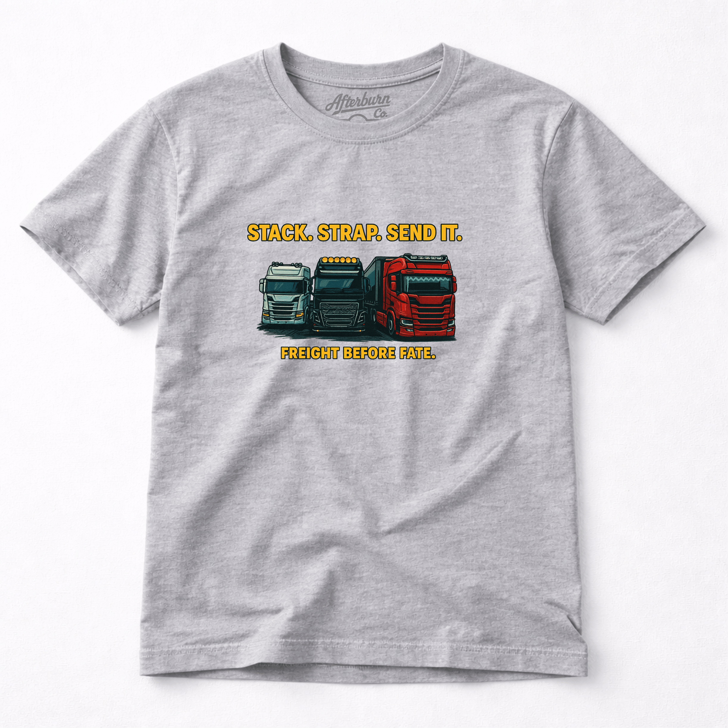 Stack Strap Send it Truck Trio Graphic T-Shirt by Afterburn UK