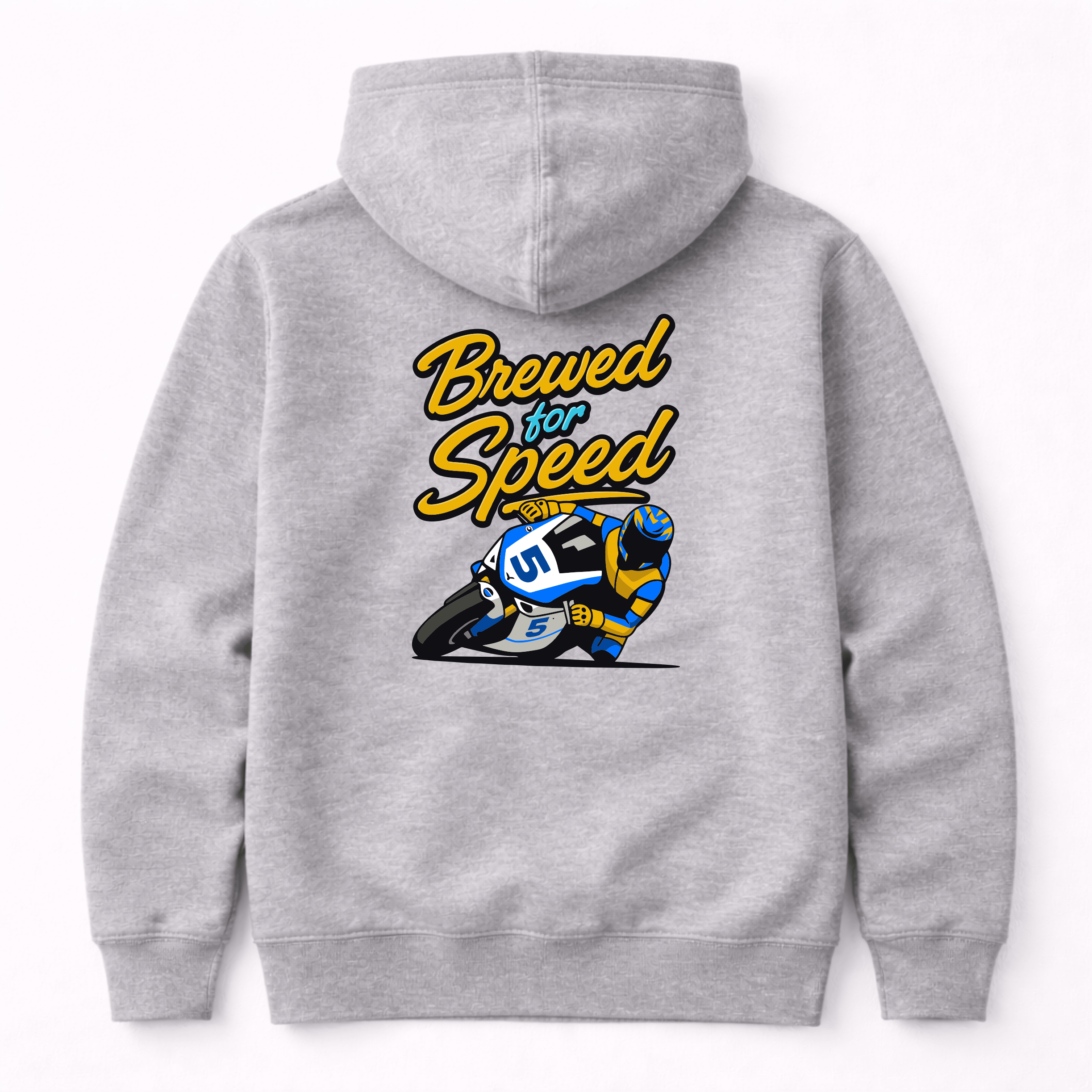 Brewed for Speed Racing Bike Graphic Hoodie by Afterburn UK