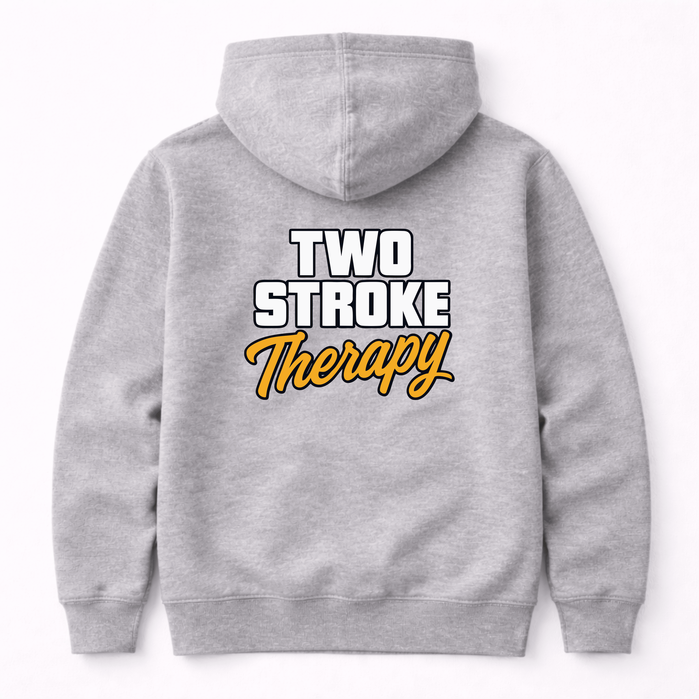 Two Stroke Therapy Motorcycle Graphic Hoodie by Afterburn UK