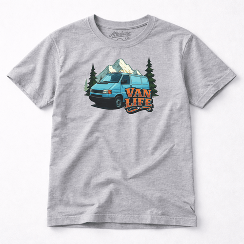 90s Panel Van Classic Camper Graphic T-Shirt by Afterburn UK